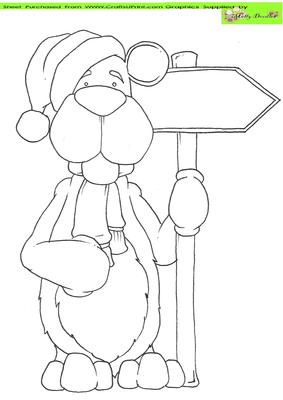 Polarbear Doodles Digital Stamp