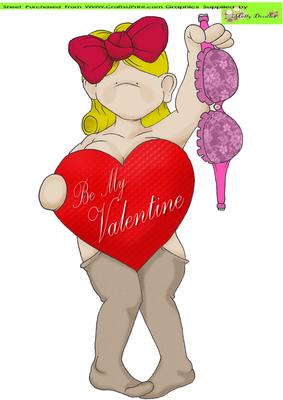 Be My Valentine Doodles Large Image