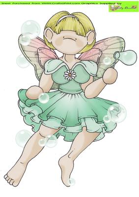 Bubble Fairy Doodles Large Image