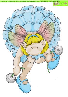 Dandelion Fairy Doodles Large Image