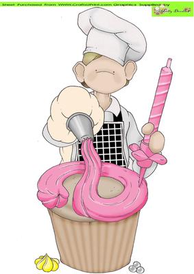 Freshly Baked Doodles Large Image Pink Iced