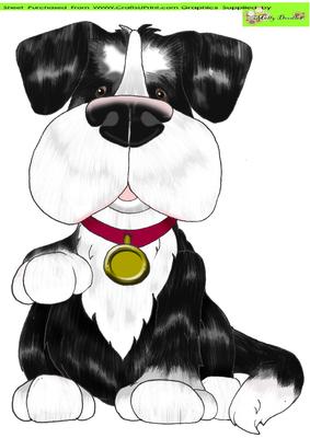 Mans Best Friend Doodles Large Image