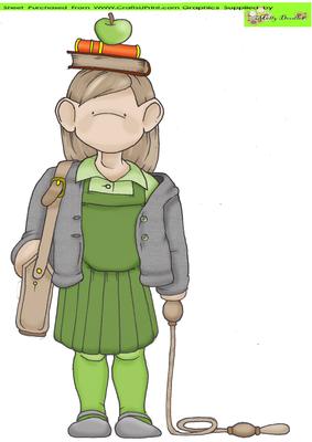 Off to School Doodles Large Image