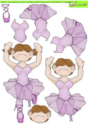 Pink Ballet Doodles