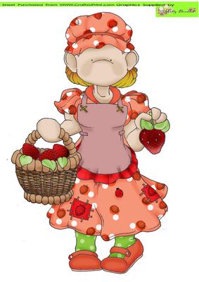 Strawberry Doodles Large Image
