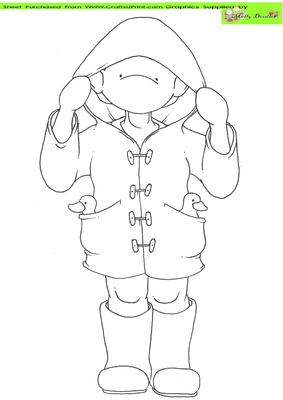 Wellington Boots Doodles Digital Stamp
