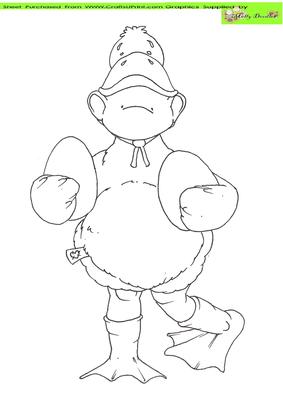 Ducky Doodles Digital Stamp