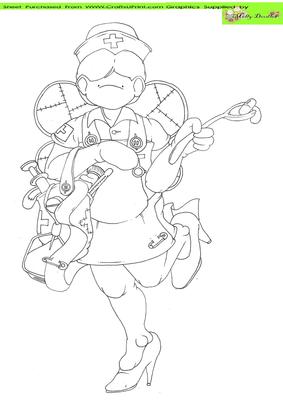 Nursey Fairy Doodles Digital Stamp