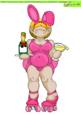 Bunny Skater Doodles Large Image