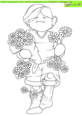 Hand Picked for You Doodles Digital Stamp