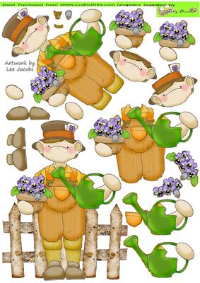 Pansy Gardener Doodles
