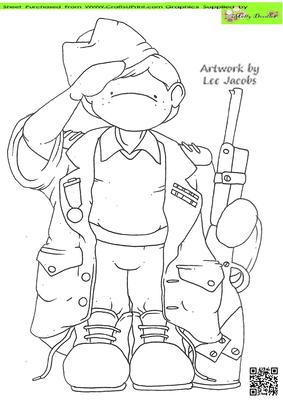 Ready to Serve Doodles Digital Stamp.