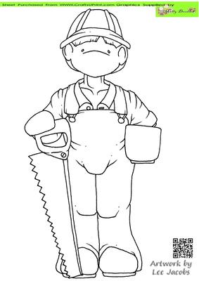 Big Saw Doodles Digital Stamp