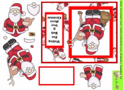 Santa Doodles and Rudolf
