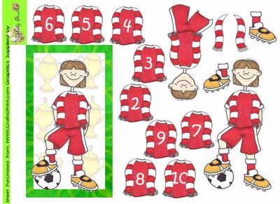 Football Doodles Ages 2-10 on Shirt