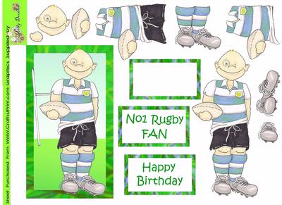 Rugby Doodles Blue Kit
