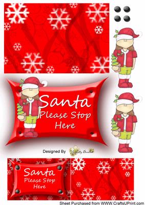 Santa Sign Doodes