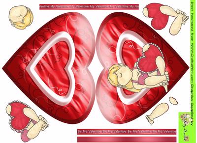 Valentine Doodles Heart Card