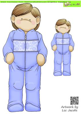 Onesie Doodles Large Image Blue