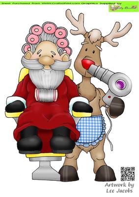 Rudolf Hairdressing Doodles Large Image
