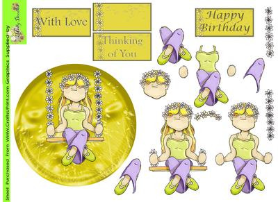 Swinging Daisy Doodles Step by Step
