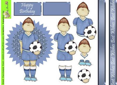 Football Crazy Boy Doodles