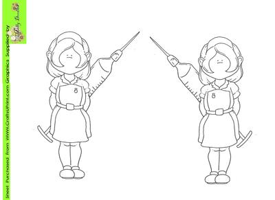 Nurse Doodles Digital Stamp