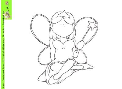 Fairy Doodles Digital Stamp