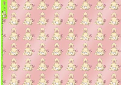 Baby Girl Doodles Background Paper