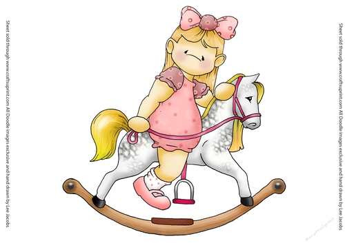 Rocking Horse Doodles Large Image