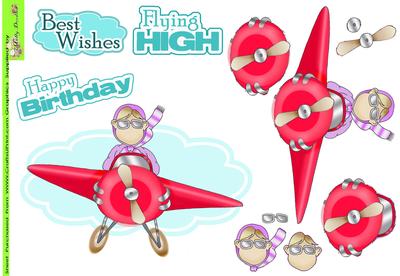 Flying Granny Doodles