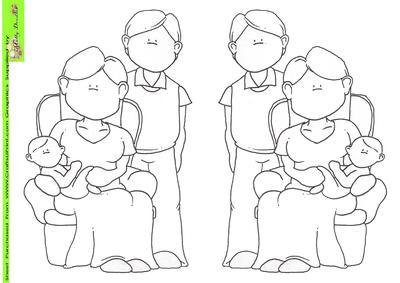 Family Doodles Digital Stamp