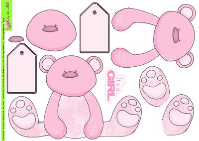 Its a Girl Teddy Doodles