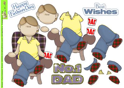Number One Dad Doodles