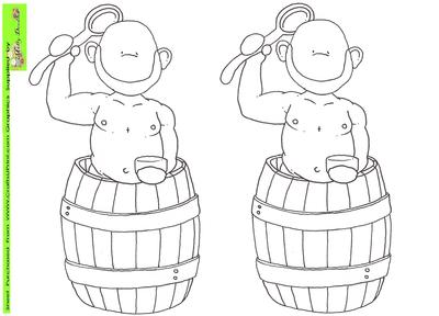 Rub-a-dub Doodles Digital Stamp