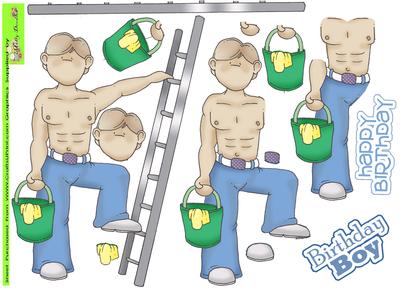 Window Cleaner Hunk Doodles
