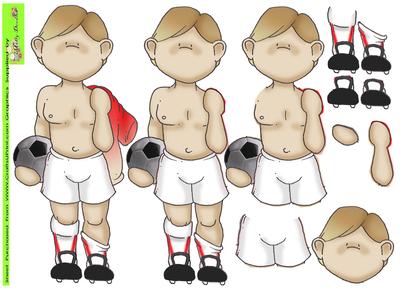 Football Hunk Doodles