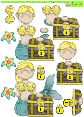 Mermaid Chest Doodles
