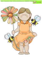 Daisy Bee Doodles Large Image