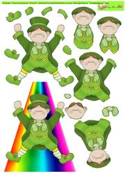 Rainbow Leprechaun Doodles