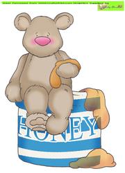 Honey Bear Doodles Large Image