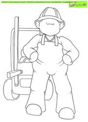 Forklift Doodles Digital Stamp