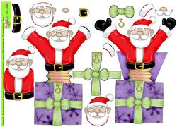 Santa in a Box Doodles