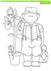 Apple Doodles Digital Stamp