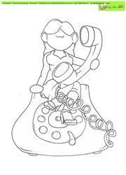 Telephone Doodles Digital Stamp