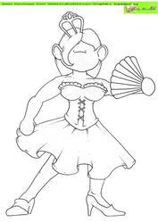 Flamenco Doodles Digital Stamp