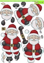 Skating Santa Doodles