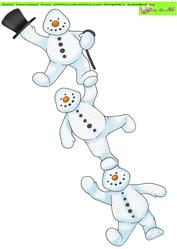 Snowman Tower Doodles Large Image