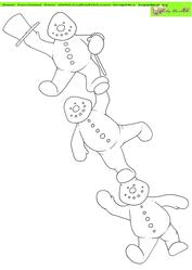 Snowman Tower Doodles Digital Stamp