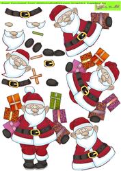 Santa Doodles with Gifts
